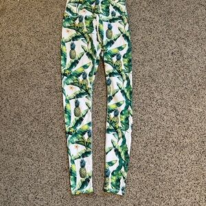 Tropical Print Women's Leggings